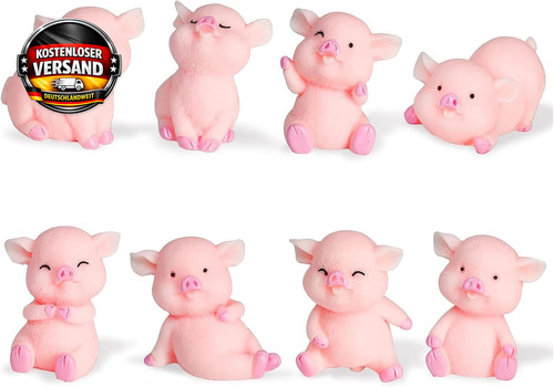 Miniatur schweine figuren 8er - schweine,
