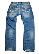 CIPO & BAXX HERREN DENIM JEANS HOSE BLOGGER OLDSCHOOL GEILE NAHT ROCKER W32 L30