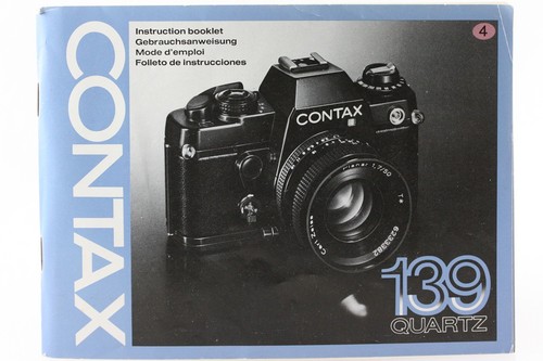 Bedienungsanleitung contax 139 - bedienungsanleitung,