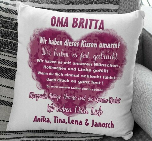 Kissen oma geschenk - geschenk, namen