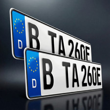 2 E-Kfz Kennzeichen 520x110mm