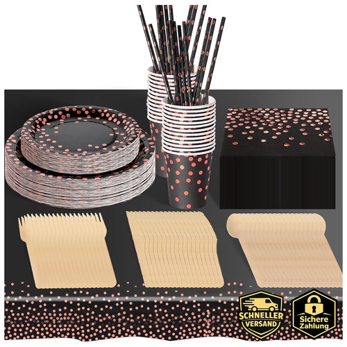 Pappteller besteck set 226 - set,