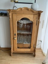 Bauernschrank / Vitrine aus Holz 