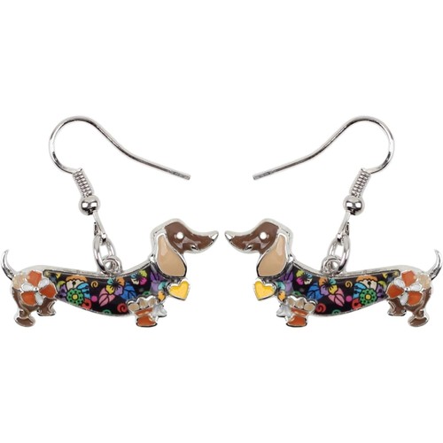Dackel ohrringe hund charm - dackel,