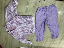 Trainingsanzug / Sportanzug. Mäser. Gr. 42. Nylon. 80- er. Rosa- Flieder