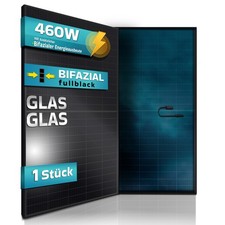 SUNNIVA® Solarmodul Solarpanel FULL BLACK Bifacial Bifazial Glas/Glas 460 Watt