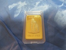 Barren  Kupfer  goldveredelt