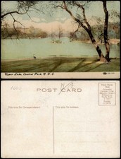 Postcard Manhattan-New York City Upper Lake, Central Park, N. Y. C. 1912