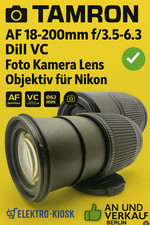 📸  Tamron AF 18-200mm f/3.5-6.3 DiII VC  Foto Kamera Lens Objektiv  ✅ für Nikon