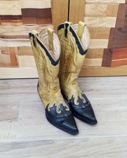 Vintage - Org. Westernstiefel Damen-Gr. 38- Hoher Neupreis-aus Amerika-Echtleder