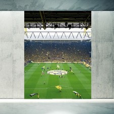 Vlies Fototapete BVB Fan Choreo Borussia Dortmund Stadion Signal Iduna Park XXL