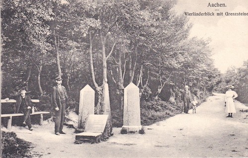 Aachen vierländerblick - ak,