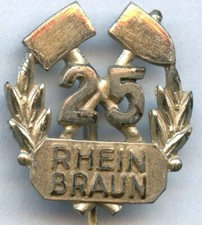 SILBERNE EHRENNADEL DER RHEINBRAUN AG