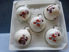 28506. Disney  Weihnachtskugeln Christbaumschmuck  Micky Maus Donald 5 Stück