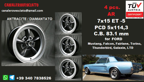 Alufelgen ford 7x15 - ar, mustang