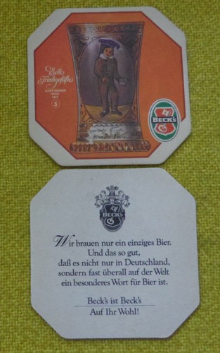 Bierdeckel beck brauerei - ,