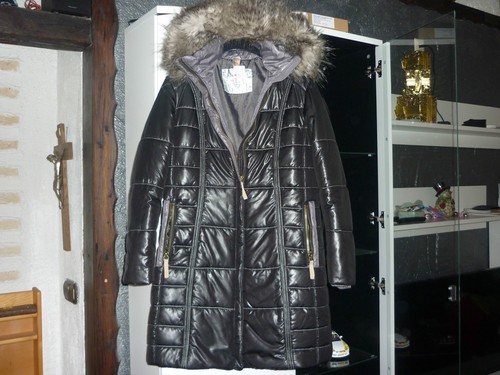 Long jacke neu - , schwarz
