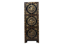 Hochzeitsschrank aus China 6 Türen bemalt schwarz #M-HOC-A87B