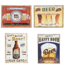 Blechschild "Beer" Bier