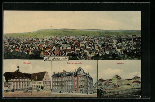 Ansichtskarte feuerbach - feuerbach, /