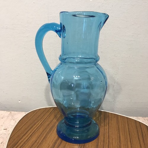 Karaffe glas antik türkis - antik,