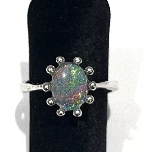 835 silberring opal - silberring,,