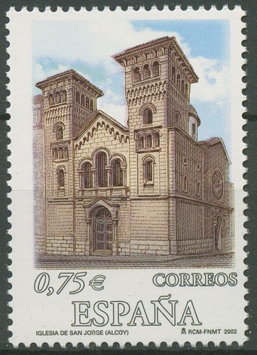 Spanien 2002 kirche san jorge - kirche,