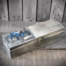 Vintage Weinholzkasten 35x10,5x10 cm Landhaus Weintruhe Shabby Holz Handarbeit