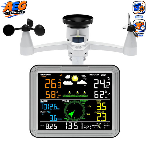 Wetterstation funk mit - 7-in-1,