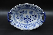 Hutschenreuther Zwiebelmuster Porzellan Schale Servierschale Brotschale Griffe