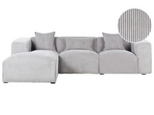 Modernes Ecksofa in Hellgrau