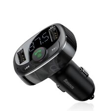 Baseus Bluetooth FM Transmitter Auto MP3 Player 2USB KFZ Freisprechanlage 3.4A