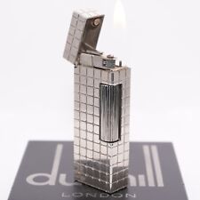 Dunhill Feuerzeug Silber Pave Muster _Ultraschall gereinigt_funktioniert
