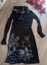 Desigual Kleid Schalkragen Neuwertig L M Langarm 