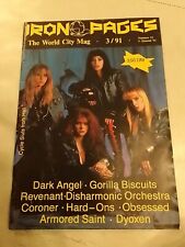 Iron Pages 3/91 Fanzine Heavy