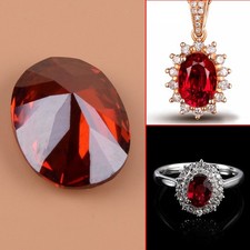 13.89CT 12x16mm Rot Rubin