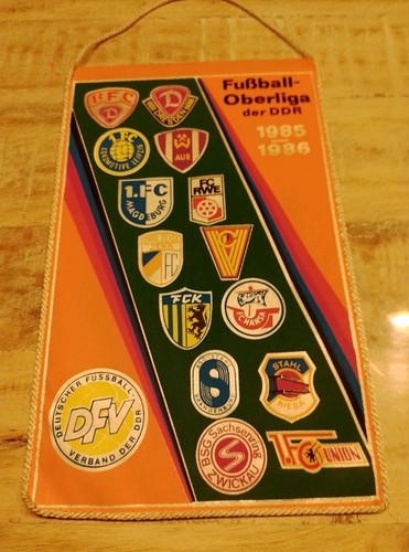 Wimpel ddr fußball - wimpel,