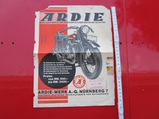 ARDIE MOTORRAD SUPER RARE  11/1929 ARDIE PROSPECT OF 1930 MODELS