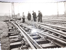 ALTES FOTO GLEISBAU DDR