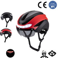 Fahrradhelm Radhelm mit Licht Schutzhelm Sicherheit Helm MTB Bike Helm Nisorpa