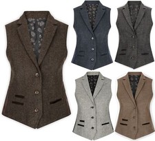 Damenweste Tweed Fischgräte