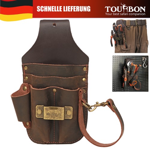 Tourbon leder werkzeug träger - tourbon,