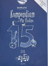 Kompendium für Violine Band 15 (+2 CD's) für 1-2 Violinen (Lehrer und Schüler)