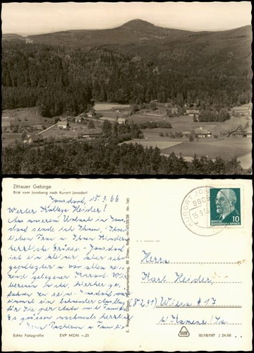 Ansichtskarte jonsdorf blick - jonsdorf,