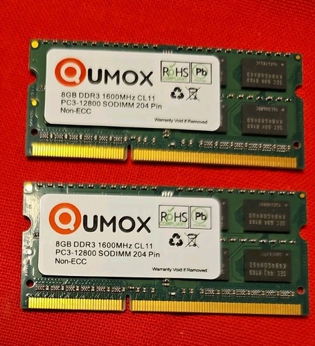 Qumox 16gb ddr3 - (2×8gb),