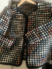 Neu! Strickjacke Handarbeit Gr.42-44 Tunesisches Häkeln