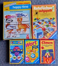 Konvolut Spiele: 4x Ravensburger 1x Altenburger-Stralsunder
