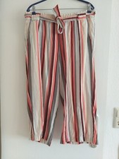 Damen Sommerhose Leinen Viskose Lose Weite Beinhose Freizeithose, Gr. M