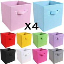 2/4/6/8er Set Aufbewahrungsbox Spielkiste Regalkorb Faltkiste Korb Stoff Box