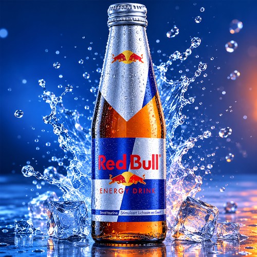Red bull 250ml glasflasche - bull, |